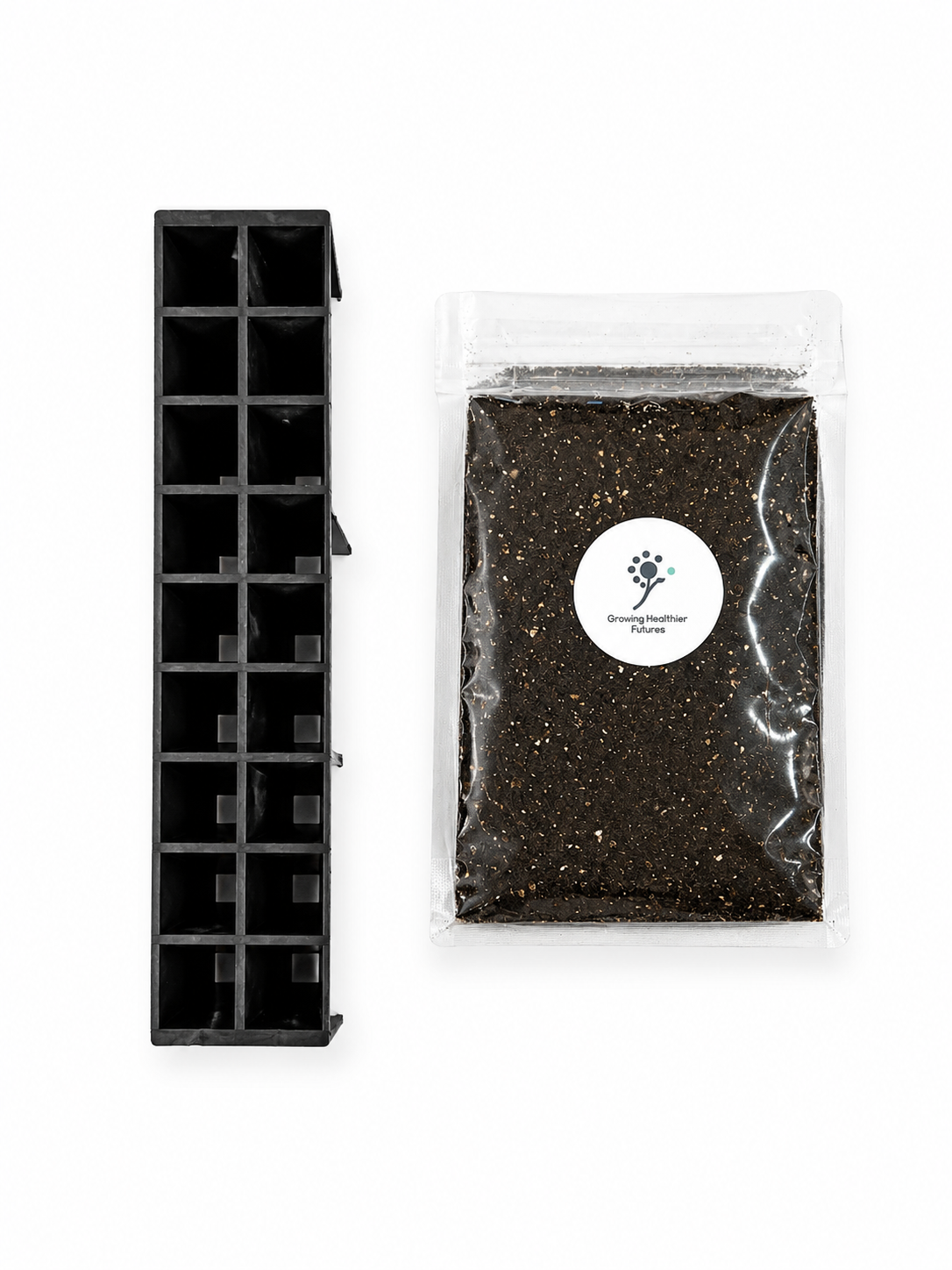 Eco Seedling Plug Tray & Soil - 18 Cell