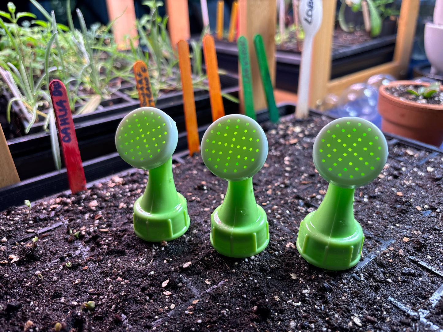 3 Watering Attachments - instantly upcycle disposable water bottles into mini watering cans