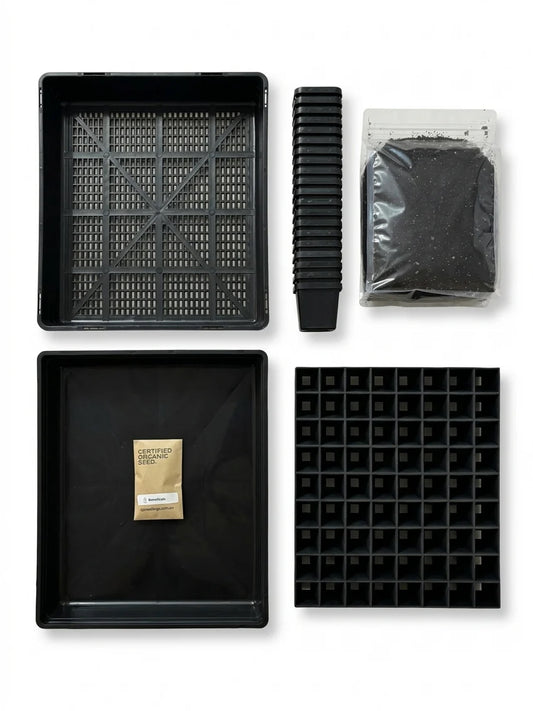 Seed Raising Kit – 72 Cell Seedling Plug Tray and Accessories