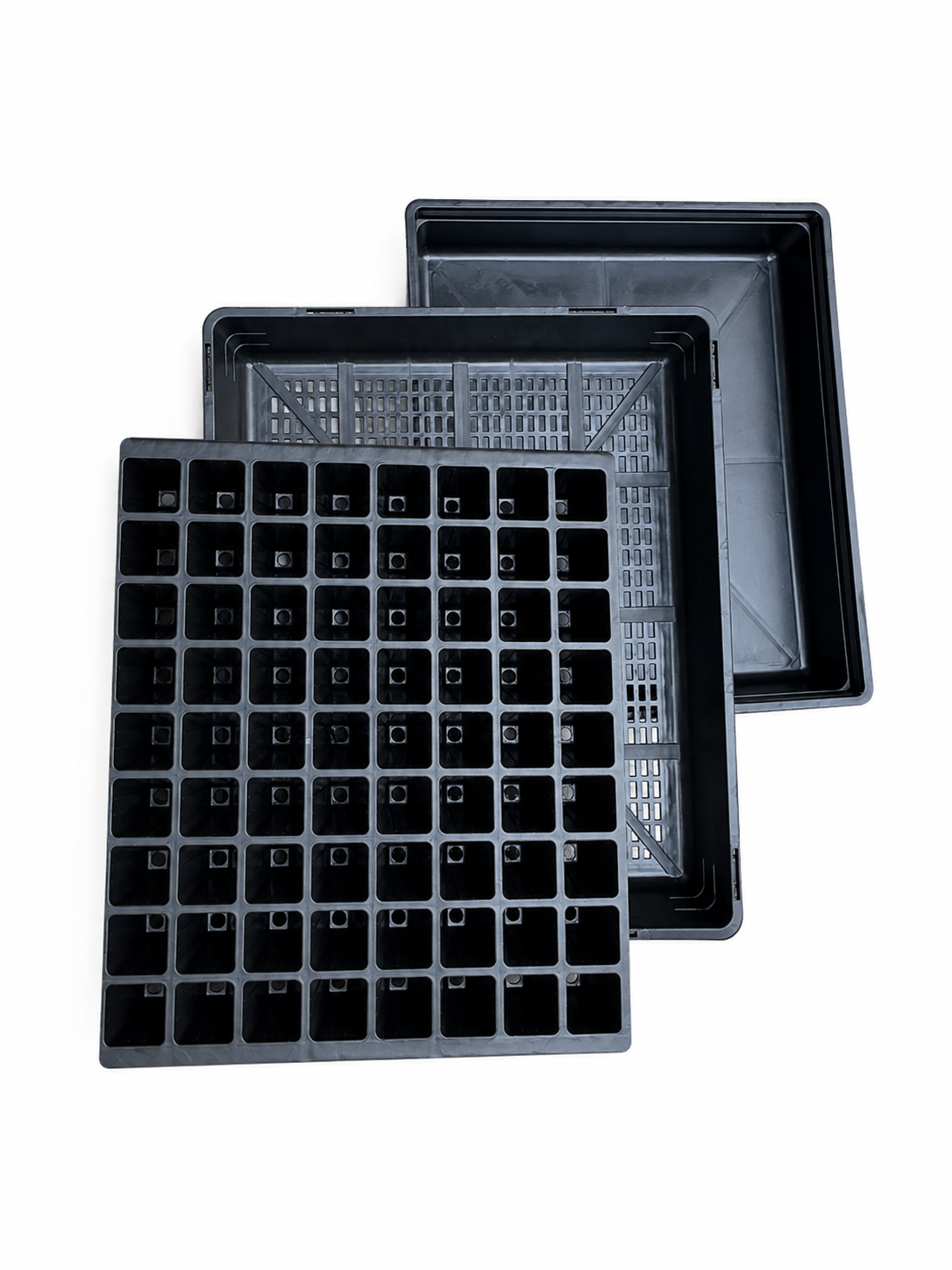 72 Cell Seedling Plug Tray & Bottom Watering Trays - Heavy Duty