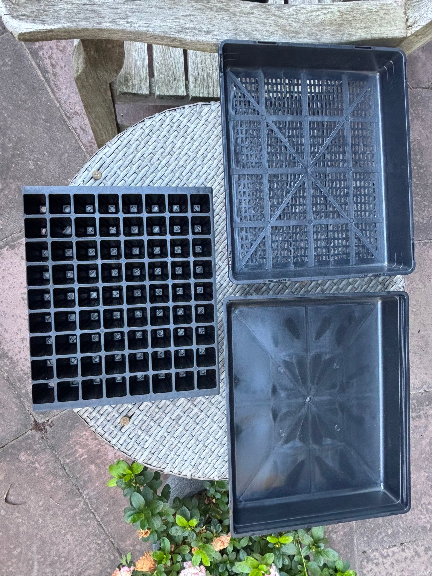 72 Cell Seedling Plug Tray & Bottom Watering Trays - Heavy Duty